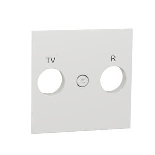 Unica Πλακίδιο Πρίζας TV/RD Λευκό U9.440.18