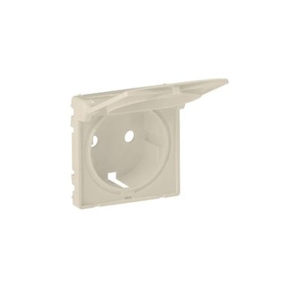 Valena Life 2P+E Socket Plate With Cover Ivory 754