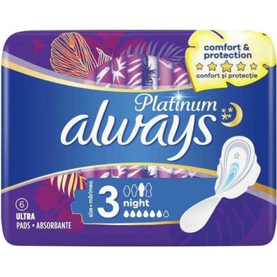 Always Platinum Ultra Night No 3 6τμχ