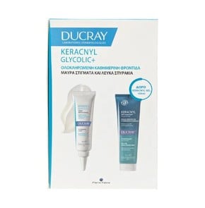 Ducray Keracnyl Glycolic+ , 30ml & FREE Foaming Ge