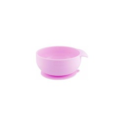 Chicco Silicone Bowl With Suction Cup Pink 6m+ 1 pc