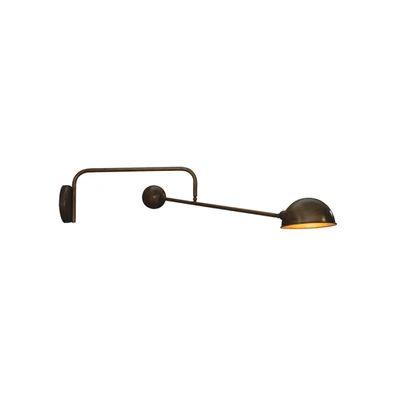Hl-3539-1 l Oliver Black & Nickel Wall Lamp