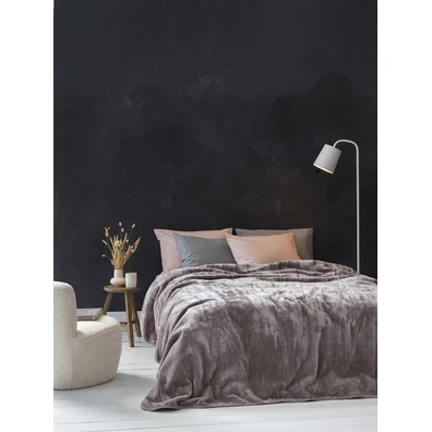 Κουβέρτα Βελουτέ Μονή 160x220 Coperta - Cigar Beig