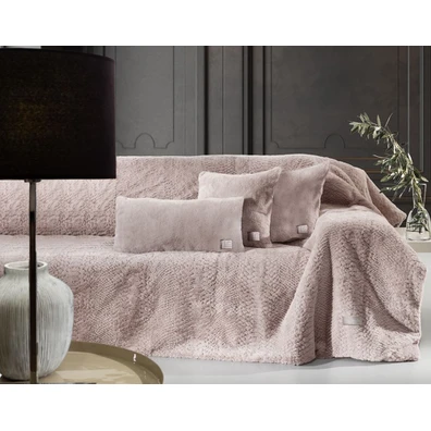 Ριχτάρι Crusty old Pink 170x350 + Διακοσμητικό Μαξ