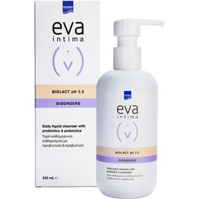 EVA  Intima Biolact Liquid Cleanser pH 3.5 Υγρό Καθημερινού Καθαρισμού Με Προβιοτικά & Πρεβιοτικά, 250ml