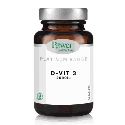 Power of Nature Platinum Range D-Vit3 2000IU 20 Τα