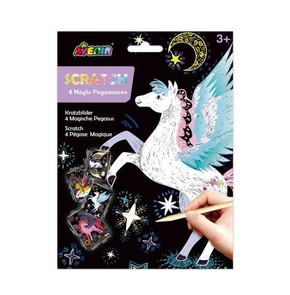 Avenir Scratch 4 Magic Pegasuses Σετ Ζωγραφικής με