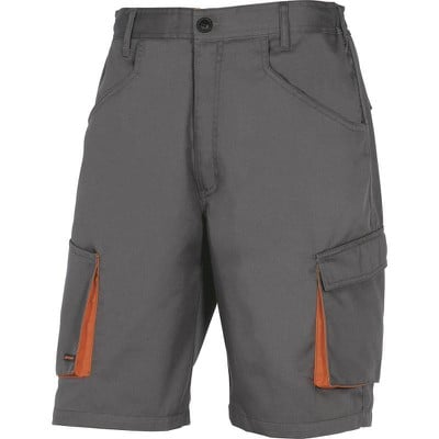 Bermuda Mach2 Work Shorts Grey With Orange Strip M