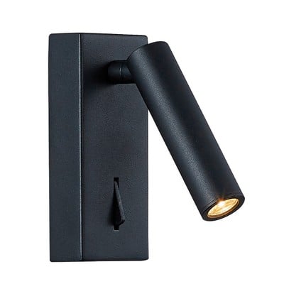 Wall Lamp Black Η:12cm Led 3W 3000K Zen