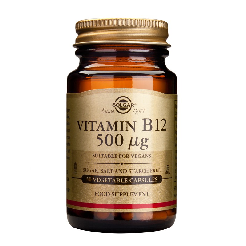Vitamin B-12 500ug Veg. Caps