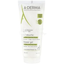 A-Derma Shower Gel Hydra-Protective - Καθαρισμός Πρόσωπο / Σώμα / Μαλλιά, 200ml