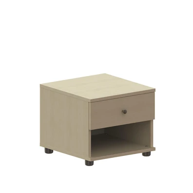 Κομοδίνο Ξύλινο με Συρτάρι 45x39x48cm Alfa Set Pan