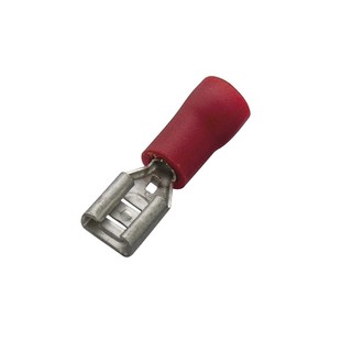 Socket Sleeve Insulated Female 0.5-1.0 6.3x0.8 Red