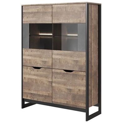 Βιτρίνα Arden: Sand gragne+matera 108.6x150x39.6 H