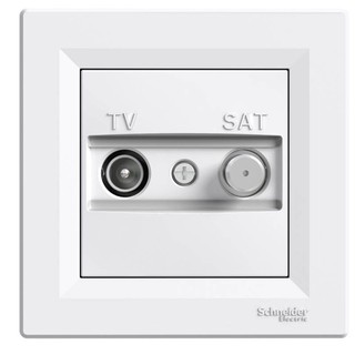 Asfora TV/SAT Socket Terminal White EPH3400121