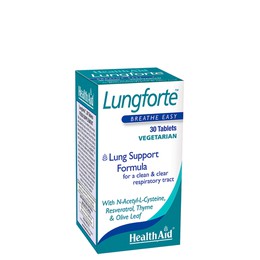 Health Aid Lungforte Συμπλήρωμα Διατροφής για την Υγεία Αναπνευστικού & του Ανοσοποιητικού Συστήματος, 30 tabs