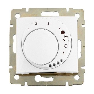 Valena Thermostat With Swtich Recessed White 77422