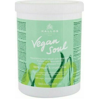 KALLOS Μάσκα Μαλλιών Vegan Soul Nourishing Για Επανόρθωση 1000ml