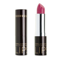 Korres Morello Creamy Lipstick No 19 Ζωηρό Φούξια, Σταθερό-Λαμπερό Αποτέλεσμα 3,5 gr