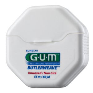 GUM 1055 Butlerweave floss - unwaxed (ακέρωτο) 50m