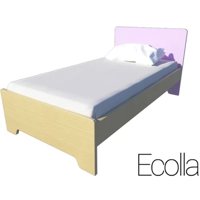Παιδικό Μονό Κρεβάτι Λιλά 90x190/200 Irven  Ecolla