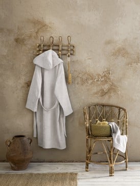 Hooded Bathrobe - Zen - Oat Beige