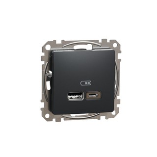 Sedna Design & Elements USB Charger A+C 2.4A Anthr