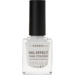 Korres Gel Effect Nail Colour No.1 Blanc White Βερνίκι Νυχιών, 11ml