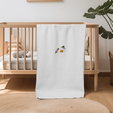 ΚΟΥΒΕΡΤΑ ΠΙΚΕ ΑΓΚΑΛΙΑΣ 80X110 ADAM HOME SPACE WHIT