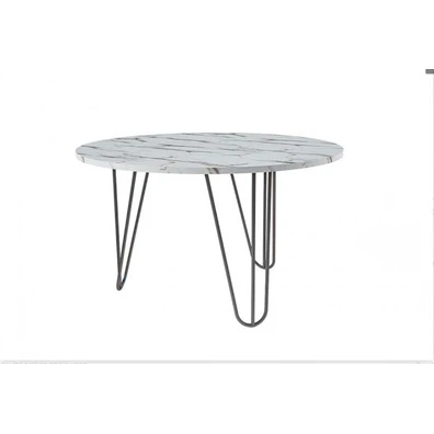 Τραπεζαρία Μελαμίνη Alfa Set Φ120cm  Rodo Με Επιλο