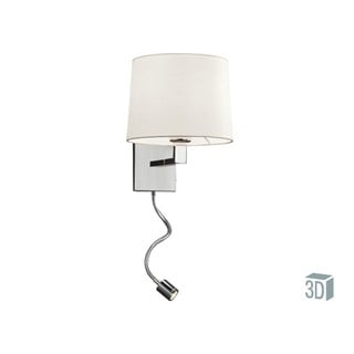 Wall Light  with Fabric Shade and Spot Led Ε27 Nic