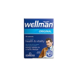 Vitabiotics Wellman Original Πολυβιταμίνη Ειδικά Σχεδιασμένη Για Άνδρες 30 ταμπλέτες