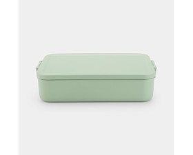 Brabantia Make & Take  Δοχείο Φαγητού Με Χωρίσματα Bento 2L -Large- 25,5X16,7X6,2cm ΠράσινοΑπο 100% Ανακυκλώσιμο Πλαστικό