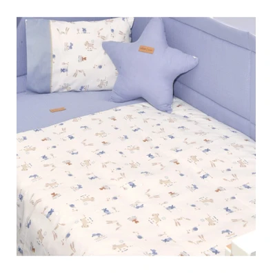Παπλωματοθήκη με Φερμουάρ 100x140 Design 414 Olive