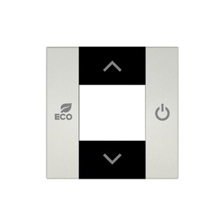 Zenit Thermostat Plate with RTC Symbols Silver CP-