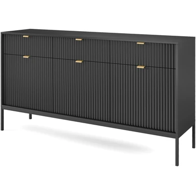 Μπουφές Nova Ανθρακί 154x39x83cm 