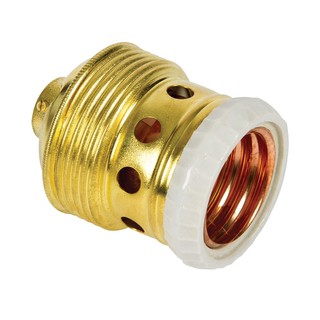 Socket E40 Brass with Porcelain Ring VK/IHT-40-16