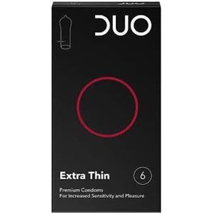 DUO Πολύ λεπτό extra thin 6προφυλακτικά