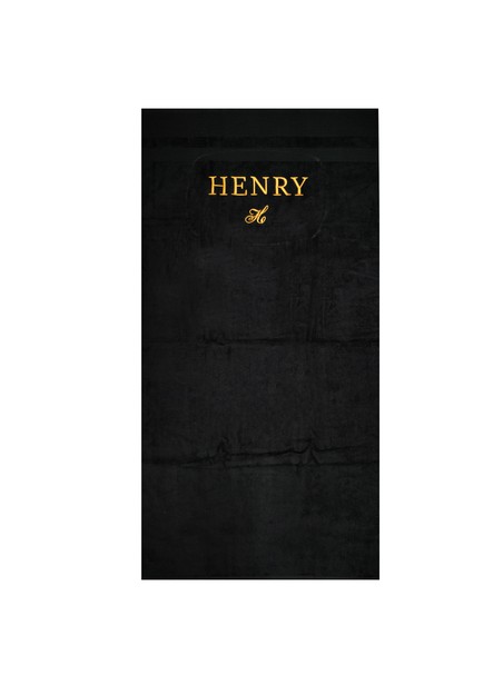 Henry clothing black gold towel 80x160