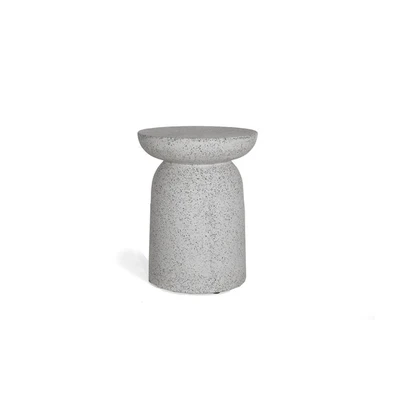Σκαμπό Rieti Terazzo Grey Black (35x35x45) Soulwor