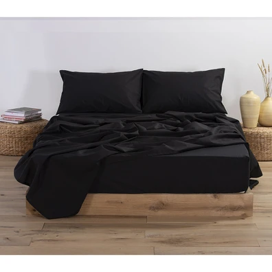 Σεντονι Basic Μ.λ.140x200+30 nef-nef Home Wear Bla