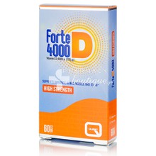 Quest Forte Vitamin D3 4000IU - Ανοσοποιητικό, Οστά, Δόντια, 60 tabs
