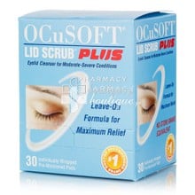 Ocusoft Lid Scrub Plus - Υγιεινή βλεφάρων, 30τμχ.