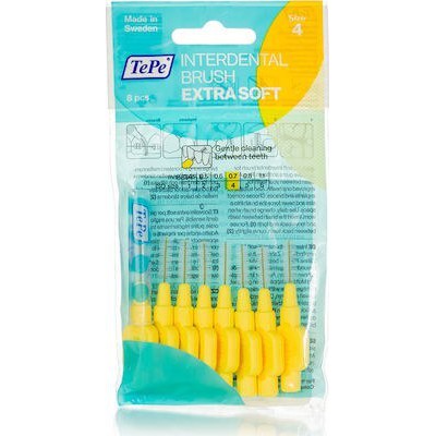 TEPE Interdental Brushes X-Soft Μεσοδόντια Βουρτσάκια 0.7mm 8 Τεμάχια