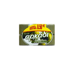 Αρκάδι Promo (0.50€ Έκπτωση) Φυσικό Πράσινο Σαπούνι Από Ελαιόλαδο 2x250gr
