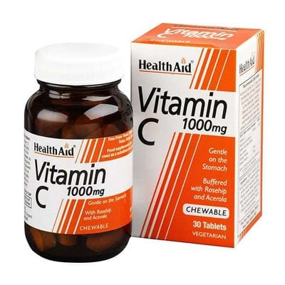Health Aid Vitamin C 1000mg Chewable 30 Μασώμενες 