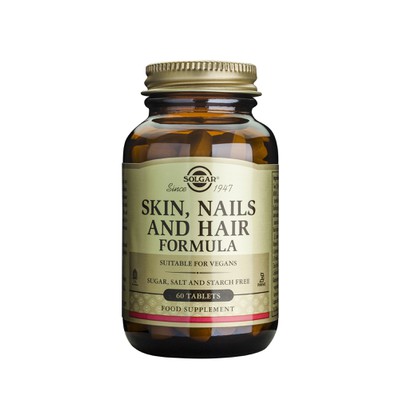 SOLGAR Skin, Nails & Hair Formula Συμπλήρωμα Διατροφής για τη Καλή Υγεία του Δέρματος, των Νυχιών και των Μαλλιών x60 Δισκία