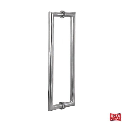 Stainless handle for glass door