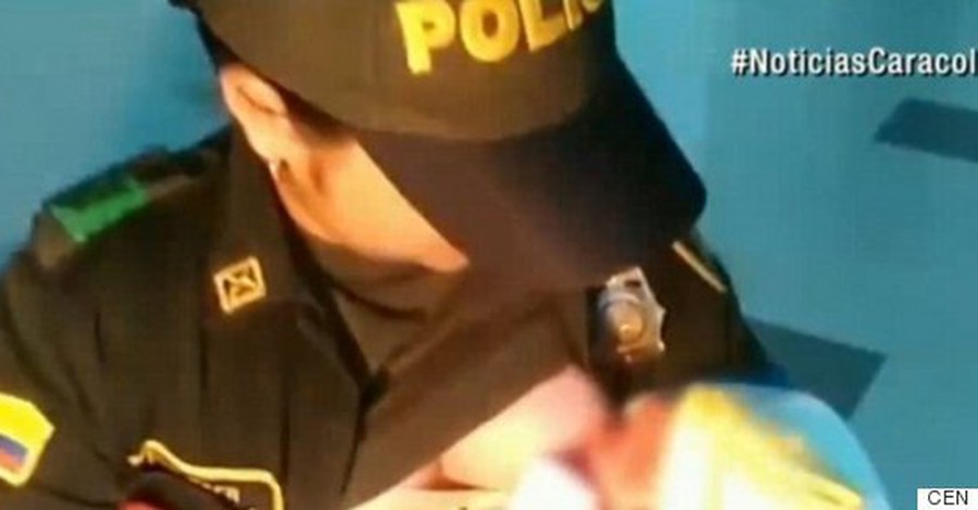 Жена полицай спаси бебе с кърмата си