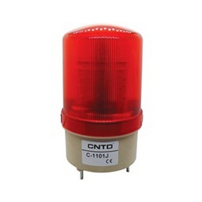 Medium LED Flashing Beacon With Buzzer 110dB 230VA